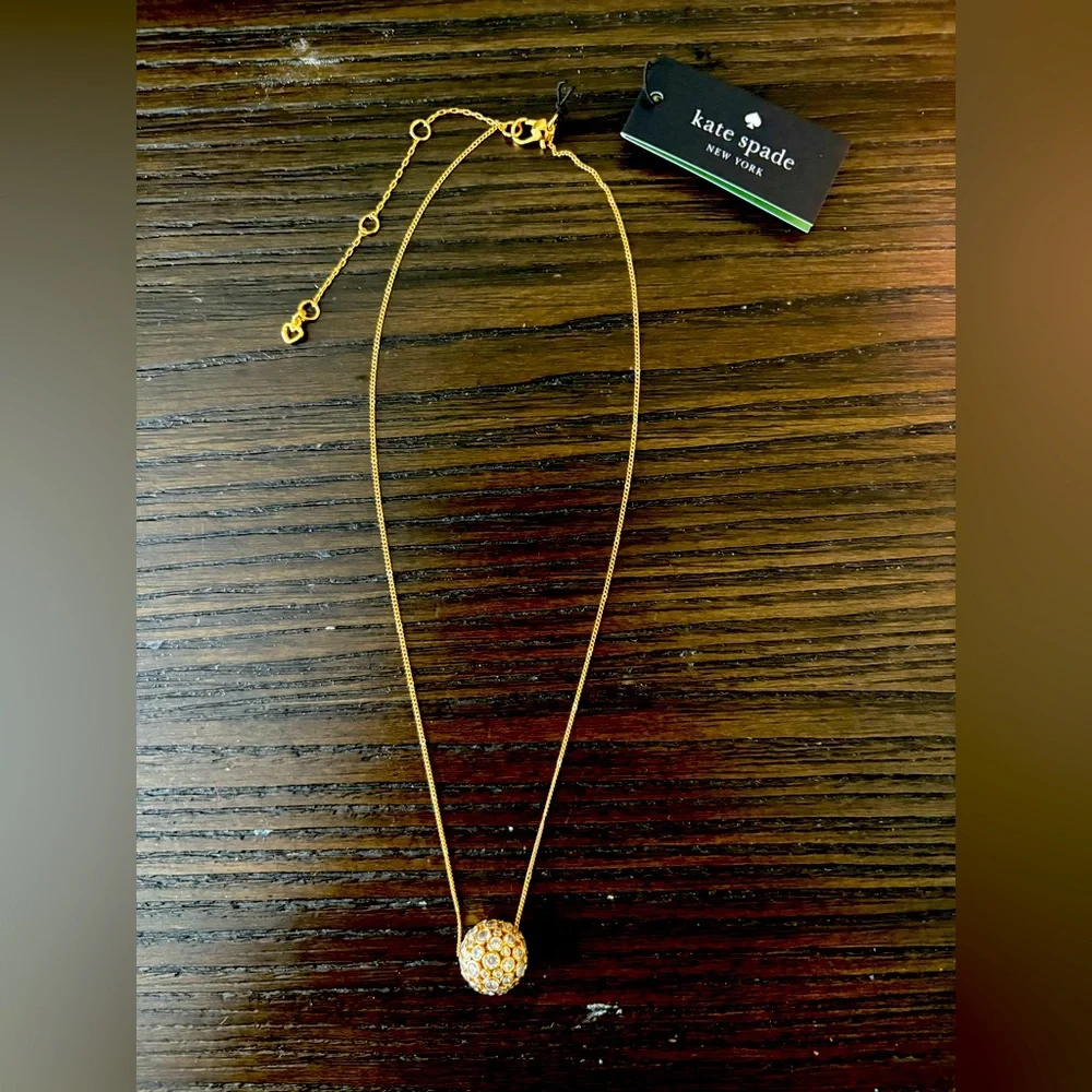 NEW Kate Spade Gold Pendant Necklace.